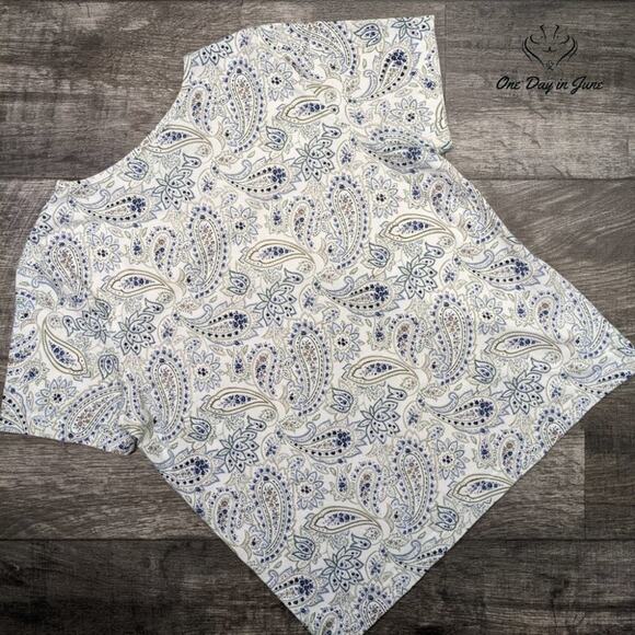 Shenanigans Paisley Short Sleeve T Shirt Size M - Picture 5 of 5